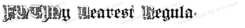 FOTMy Dearest Regula字体转换